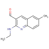 1393579-33-3 2-(ethylamino)-6-methylquinoline-3-carbaldehyde chemical structure