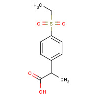 1363179-16-1 2-(4-ethylsulfonylphenyl)propanoic acid chemical structure