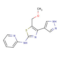 1235312-71-6 5-(methoxymethyl)-4-(1H-pyrazol-4-yl)-N-pyridin-2-yl-1,3-thiazol-2-amine chemical structure