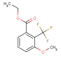 1214329-33-5 ethyl 3-methoxy-2-(trifluoromethyl)benzoate chemical structure