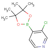 458532-90-6 3-chloro-4-(4,4,5,5-tetramethyl-1,3,2-dioxaborolan-2-yl)pyridine chemical structure