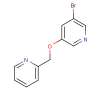 1334294-08-4 3-bromo-5-(pyridin-2-ylmethoxy)pyridine chemical structure