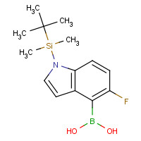 1093066-72-8 [1-[tert-butyl(dimethyl)silyl]-5-fluoroindol-4-yl]boronic acid chemical structure