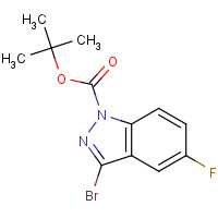885271-57-8 tert-butyl 3-bromo-5-fluoroindazole-1-carboxylate chemical structure