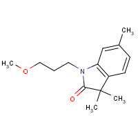 857274-10-3 1-(3-methoxypropyl)-3,3,6-trimethylindol-2-one chemical structure