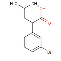 362530-16-3 2-(3-bromophenyl)-4-methylpentanoic acid chemical structure