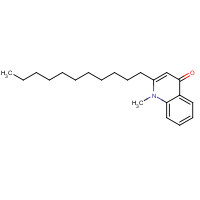 59443-02-6 1-methyl-2-undecylquinolin-4-one chemical structure