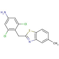 315228-15-0 3,5-dichloro-4-[(5-methyl-1,3-benzothiazol-2-yl)methyl]aniline chemical structure