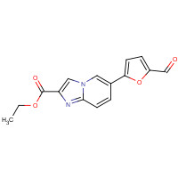 1167626-70-1 ethyl 6-(5-formylfuran-2-yl)imidazo[1,2-a]pyridine-2-carboxylate chemical structure