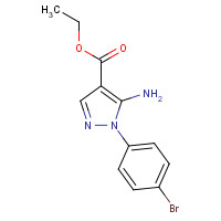 138907-71-8 ethyl 5-amino-1-(4-bromophenyl)pyrazole-4-carboxylate chemical structure