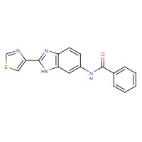 27146-34-5 N-[2-(1,3-thiazol-4-yl)-3H-benzimidazol-5-yl]benzamide chemical structure