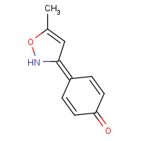 104516-56-5 4-(5-methyl-1,2-oxazol-3-ylidene)cyclohexa-2,5-dien-1-one chemical structure