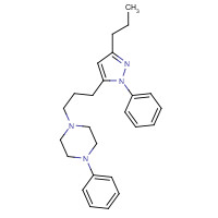 1055192-34-1 1-phenyl-4-[3-(2-phenyl-5-propylpyrazol-3-yl)propyl]piperazine chemical structure
