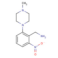 950185-54-3 [2-(4-methylpiperazin-1-yl)-6-nitrophenyl]methanamine chemical structure