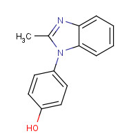 39104-17-1 4-(2-methylbenzimidazol-1-yl)phenol chemical structure