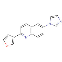 1202001-58-8 2-(furan-3-yl)-6-imidazol-1-ylquinoline chemical structure