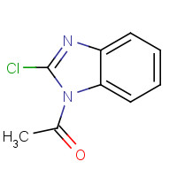 90533-07-6 1-(2-chlorobenzimidazol-1-yl)ethanone chemical structure