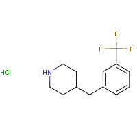 37581-29-6 4-[[3-(trifluoromethyl)phenyl]methyl]piperidine;hydrochloride chemical structure