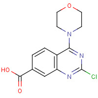 1374208-51-1 2-chloro-4-morpholin-4-ylquinazoline-7-carboxylic acid chemical structure