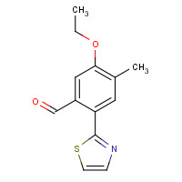 1350760-02-9 5-ethoxy-4-methyl-2-(1,3-thiazol-2-yl)benzaldehyde chemical structure