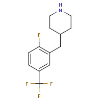 1206515-97-0 4-[[2-fluoro-5-(trifluoromethyl)phenyl]methyl]piperidine chemical structure