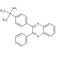 473382-48-8 2-[4-(3-phenylquinoxalin-2-yl)phenyl]propan-2-amine chemical structure