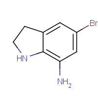 503621-32-7 5-bromo-2,3-dihydro-1H-indol-7-amine chemical structure