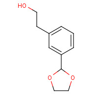 115104-32-0 2-[3-(1,3-dioxolan-2-yl)phenyl]ethanol chemical structure