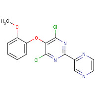 473537-04-1 4,6-dichloro-5-(2-methoxyphenoxy)-2-pyrazin-2-ylpyrimidine chemical structure