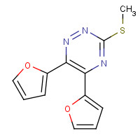 69467-09-0 5,6-bis(furan-2-yl)-3-methylsulfanyl-1,2,4-triazine chemical structure