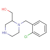 1267910-86-0 [1-[(2-chlorophenyl)methyl]piperazin-2-yl]methanol chemical structure