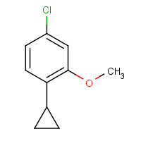 1095539-56-2 4-chloro-1-cyclopropyl-2-methoxybenzene chemical structure
