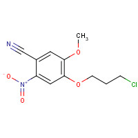 1122661-13-5 4-(3-chloropropoxy)-5-methoxy-2-nitrobenzonitrile chemical structure