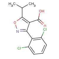 774605-58-2 3-(2,6-dichlorophenyl)-5-propan-2-yl-1,2-oxazole-4-carboxylic acid chemical structure