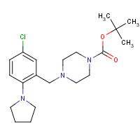 1446818-74-1 tert-butyl 4-[(5-chloro-2-pyrrolidin-1-ylphenyl)methyl]piperazine-1-carboxylate chemical structure