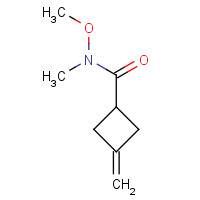 1240725-56-7 N-methoxy-N-methyl-3-methylidenecyclobutane-1-carboxamide chemical structure