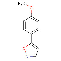 3672-48-8 5-(4-methoxyphenyl)-1,2-oxazole chemical structure