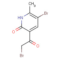 727383-55-3 5-bromo-3-(2-bromoacetyl)-6-methyl-1H-pyridin-2-one chemical structure
