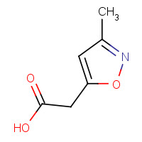 19668-85-0 2-(3-methyl-1,2-oxazol-5-yl)acetic acid chemical structure