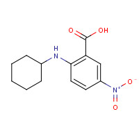 66380-72-1 2-(cyclohexylamino)-5-nitrobenzoic acid chemical structure