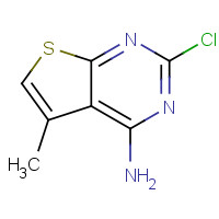 87478-78-2 2-chloro-5-methylthieno[2,3-d]pyrimidin-4-amine chemical structure