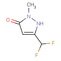 129922-58-3 5-(difluoromethyl)-2-methyl-1H-pyrazol-3-one chemical structure