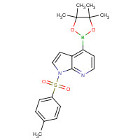 916176-50-6 1-(4-methylphenyl)sulfonyl-4-(4,4,5,5-tetramethyl-1,3,2-dioxaborolan-2-yl)pyrrolo[2,3-b]pyridine chemical structure