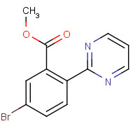 1445596-26-8 methyl 5-bromo-2-pyrimidin-2-ylbenzoate chemical structure