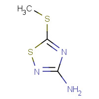 60093-10-9 5-methylsulfanyl-1,2,4-thiadiazol-3-amine chemical structure