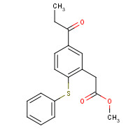 108051-48-5 methyl 2-(2-phenylsulfanyl-5-propanoylphenyl)acetate chemical structure