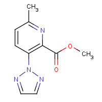 1228188-36-0 methyl 6-methyl-3-(triazol-2-yl)pyridine-2-carboxylate chemical structure