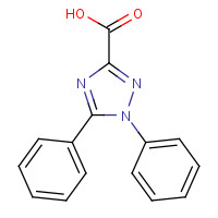24058-92-2 1,5-diphenyl-1,2,4-triazole-3-carboxylic acid chemical structure