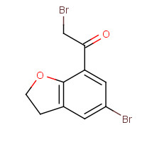 690632-70-3 2-bromo-1-(5-bromo-2,3-dihydro-1-benzofuran-7-yl)ethanone chemical structure