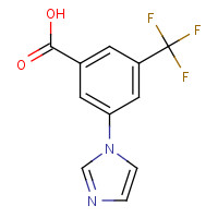 164341-38-2 3-imidazol-1-yl-5-(trifluoromethyl)benzoic acid chemical structure
